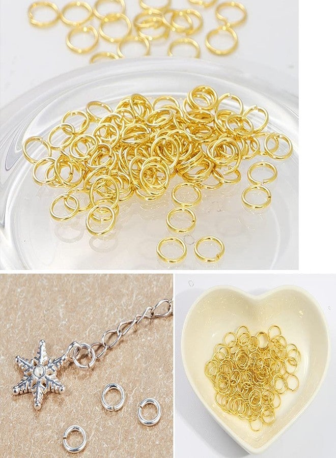 Dhruv Crafts Jump Rings for Jewelry Making 200 Pcs (8mm). Earrings & Jewelry Making Findings (Silver & Gold) - Image 5